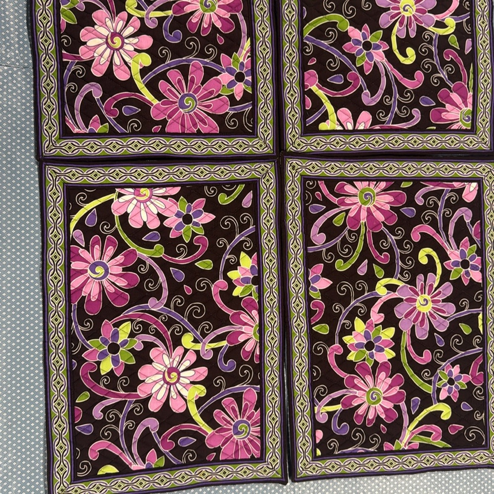 Vintage Vera Bradley Placemat in PURPLE PUNCH in New/Like New condition. One.